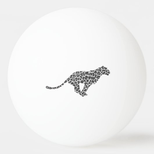 Leopard Gray en Light Grey Silhouette Pingpongballen (Voorkant)
