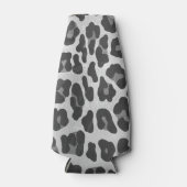 Leopard Grey en Light Grey Print Flesjeskoeler (Voorkant)