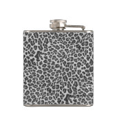 Leopard Grey en Light Grey Print Heupfles (Achterkant)