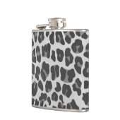 Leopard Grey en Light Grey Print Heupfles (Links)