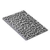 Leopard Grey en Light Grey Print Notitieboek (Rechterzijde)
