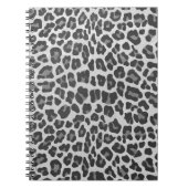 Leopard Grey en Light Grey Print Notitieboek (Voorkant)