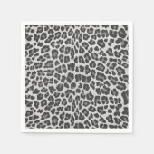 Leopard Grey en Light Grey Print Servetten (Voorkant)