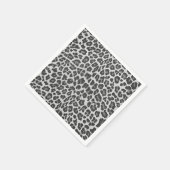 Leopard Grey en Light Grey Print Servetten (Hoek)