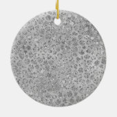 Leopard Grey Meow Kitty Kat Keramisch Ornament (Achterkant)