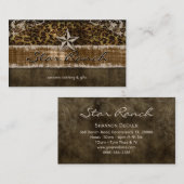 Léopard H d'or de carte de visite de suède (Devant / Derrière)