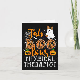 Leopard Halloween kostuum voor fysiotherapeut F Kaart