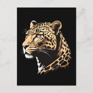 Leopard Head Briefkaart
