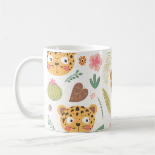 Leopard Head Tropische Planten Koffiemok
