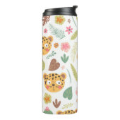 Leopard Head Tropische Planten Thermosbeker (Gedraaid links)
