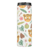 Leopard Head Tropische Planten Thermosbeker (Achterkant)