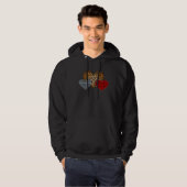 Leopard Heart Buffalo Red Black Plaid Heart Valent Hoodie (Voorkant volledig)