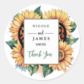 Leopard Heart Floral Ronde Sticker (Voorkant)