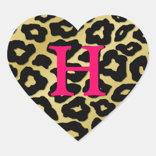 leopard Heart Hart Sticker
