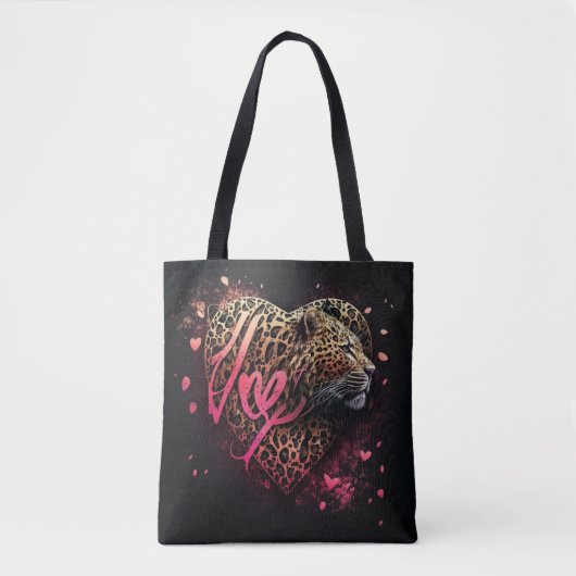 Leopard Heart Love Graffiti Art                    Draagtas (Voorkant)