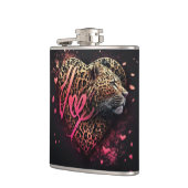 Leopard Heart Love Graffiti Art                    Heupfles (Links)