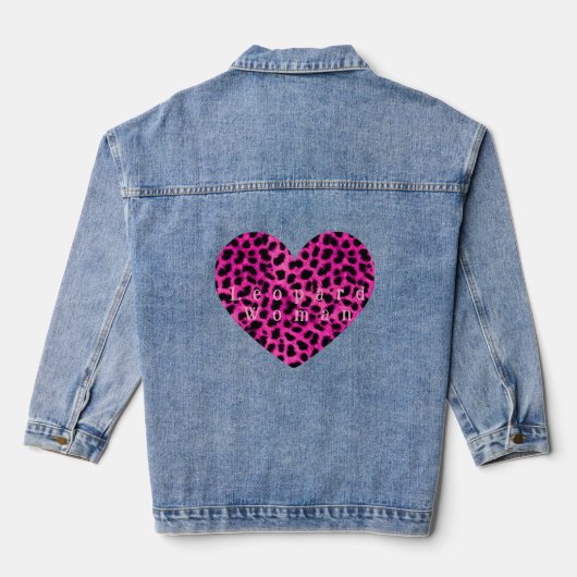 Leopard heart print jacket  (Verso)