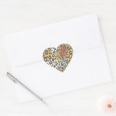 Leopard Heart Sticker (Envelop)