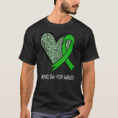 Leopard Heart Traumatic Brain Injury Awarmen Gre T-shirt (Voorkant)
