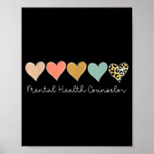 Leopard Hearts Valentine's Day For Mental Health C Poster (Voorkant)