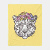 Leopard Hippie Chic Fleece Deken (Voorkant)