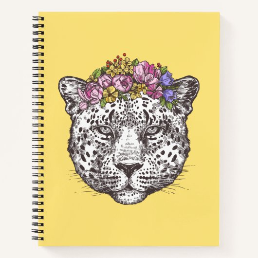 Leopard Hippie Chic Notitieboek (Voorkant)