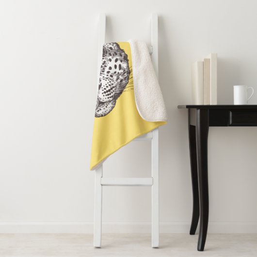 Leopard Hippie Chic Sherpa Deken (In situ)