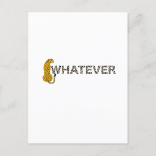 Leopard, hoe dan ook, Leopard Print, grappige hips Briefkaart