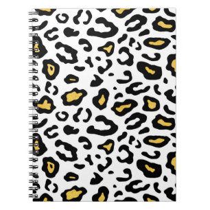 Leopard-huid naadloos patroon notitieboek