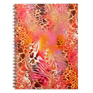 leopard-huidweefsel,abstract,animatie notitieboek