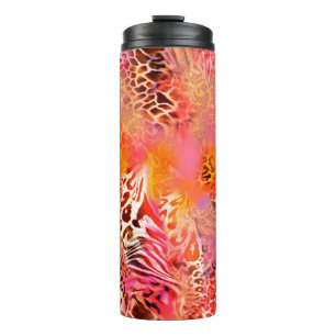 leopard-huidweefsel,abstract,animatie thermosbeker