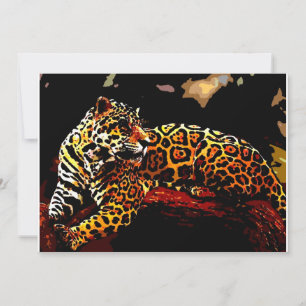 Leopard Invitation Kaart