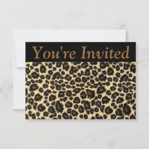 Leopard Invitation Kaart