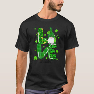 Leopard Irish Green Play Welder Gnome St Patrick T-shirt