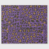 Leopard Jaguar Animal Print Pattern Cadeaupapier (Vlak)