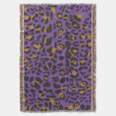 Leopard Jaguar Animal Print Pattern Deken (Voorkant Verticaal)