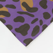 Leopard Jaguar Animal Print Pattern Fleece Deken (Hoek)