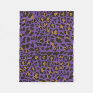 Leopard Jaguar Animal Print Pattern Fleece Deken