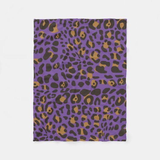Leopard Jaguar Animal Print Pattern Fleece Deken (Voorkant)