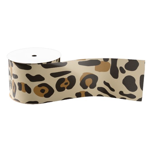 Leopard Jaguar Animal Print Pattern Grosgrain Lint (Spoel)