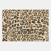 Leopard Jaguar Animal Print Pattern Inpakpapier Vel (Voorkant 3)