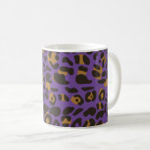 Leopard Jaguar Animal Print Pattern Koffiemok (Voorkant rechts)