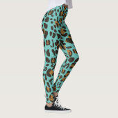 Leopard Jaguar Animal Print Pattern Leggings (Rechts)
