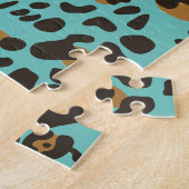 Leopard Jaguar Animal Print Pattern Legpuzzel (Zijkant)