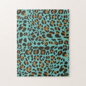 Leopard Jaguar Animal Print Pattern Legpuzzel (Verticaal)