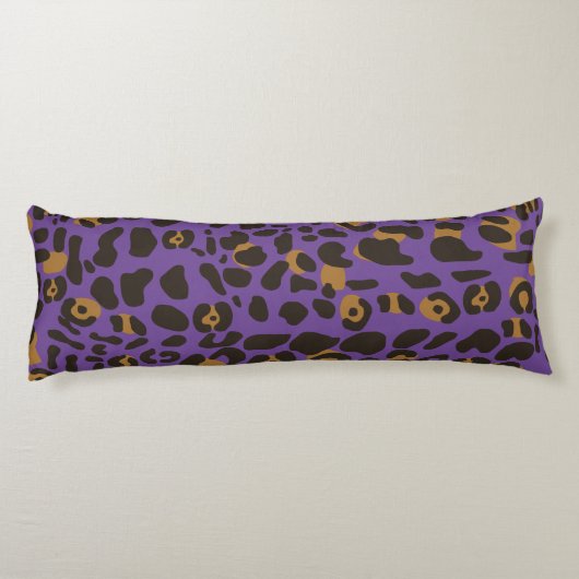 Leopard Jaguar Animal Print Pattern Lichaamskussen (Achterkant)