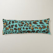 Leopard Jaguar Animal Print Pattern Lichaamskussen (Achterkant)