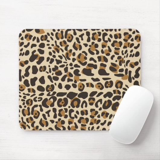 Leopard Jaguar Animal Print Pattern Muismat (Met muis)