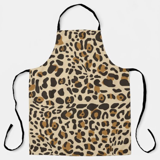 Leopard Jaguar Animal Print Pattern Schort (Voorkant)