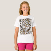 Leopard Jaguar Animal Print Pattern T-shirt (Voorkant volledig)
